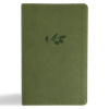 CSB Single Column Personal Size Reference Bible - Leathertouch Olive